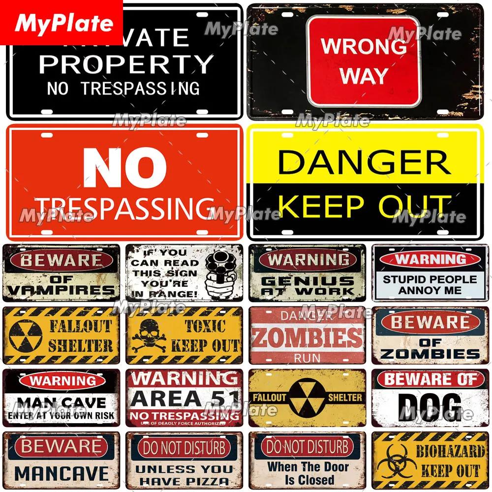 [MyPlate] No TRESPASSING Metal Sign Ƽ ̼ ÷Ʈ  ƾ ñ׳   öũ Ȩ    α